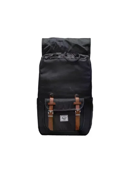 Herschel hátizsák Little America Mid Backpack nagy mintás fekete