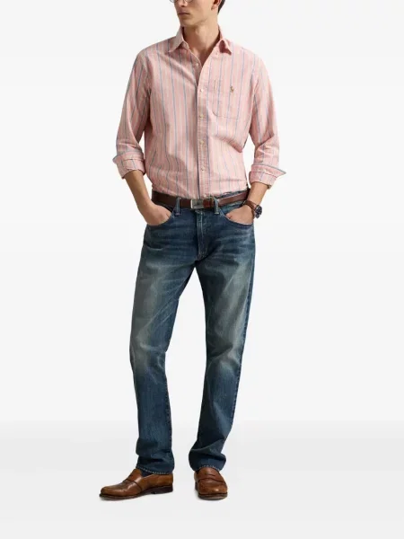 Șapcă Polo Ralph Lauren de mătase cu broderie cu dungi negru