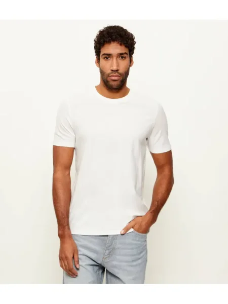 HUGO Tricou Dimersteso alb
