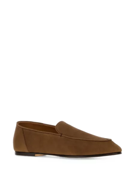 Pantofi loafer Auralee din piele maro