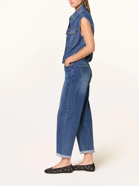 Miss Goodlife Jeansy Straight blau niebieskie