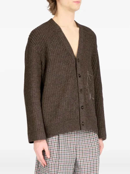 Cardigan Maison Margiela de lână maro