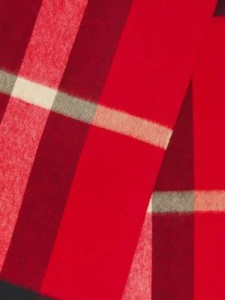 Pledas klasikinis šalikas Burberry su kutais raudona
