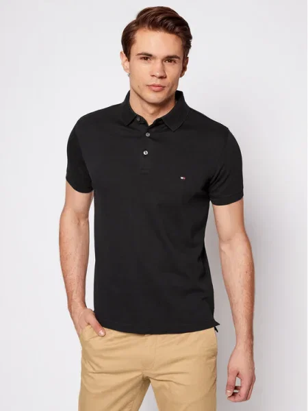 Tommy Hilfiger Tricou polo negru