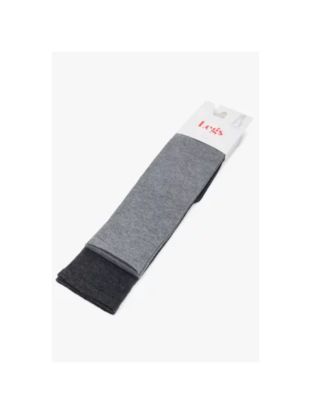 Меланжевые носки Legs черные