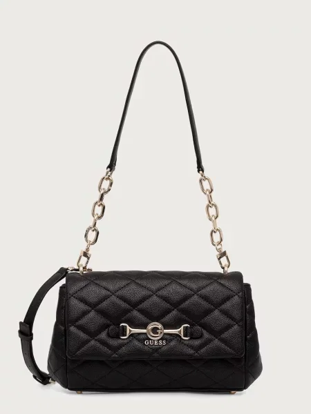 Guess geantă crossbody pentru femei cu imitație de piele FRANCES negru