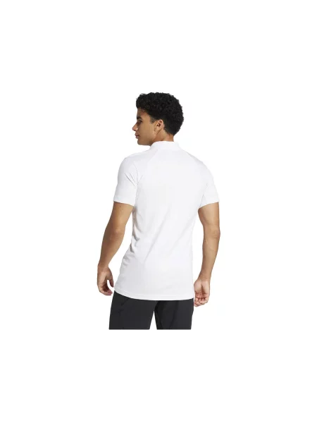 Tricou polo Adidas alb