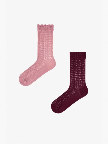 Penti Ponožky PENTI Silky Colosio Lochmuster-Baumwoll-Socken im mix barev