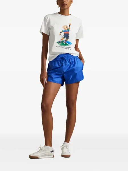 Kožna odgovarati kapa Polo Ralph Lauren s vezom plava