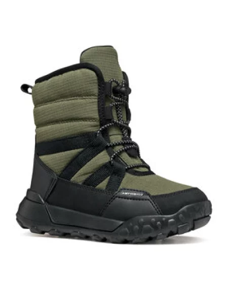Geox Snehule J Trekkyup Boy B Abx D Tmavo zelená