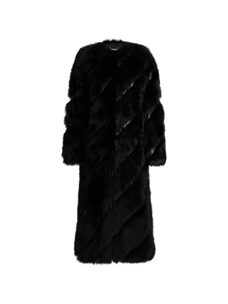 Haină din piele de oaie Dolce & Gabbana din piele de oaie negru