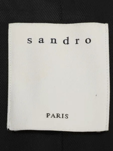 Μπλέιζερ Sandro με κορδόνια με δαντέλα μαύρο
