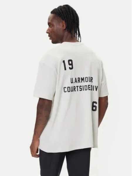 Under Armour Póló Hoops Courtside Oversize fehér