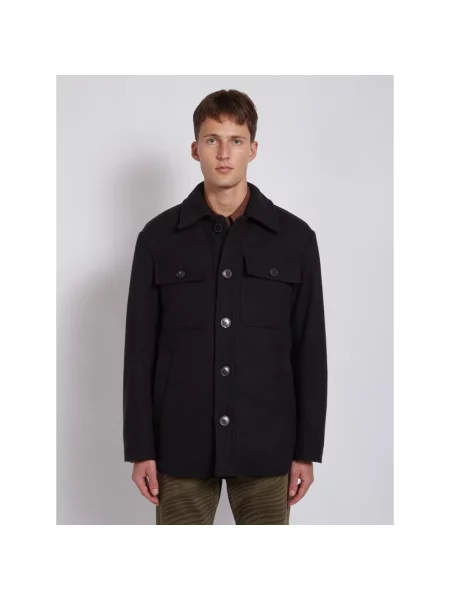 Kurtka Dries Van Noten wełniana czarna