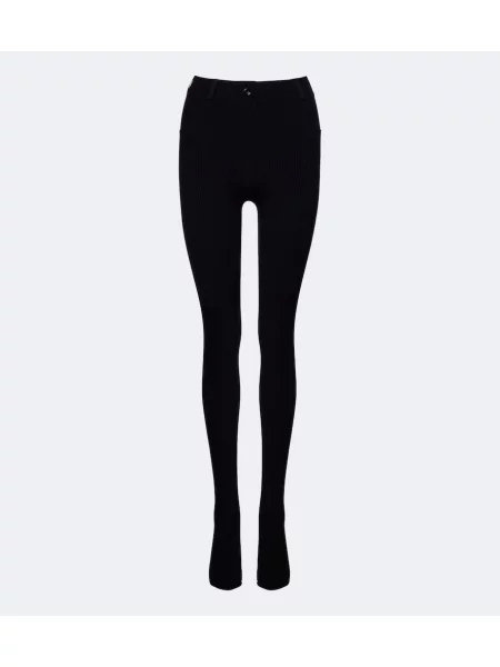 Leggings Loewe din piele negru