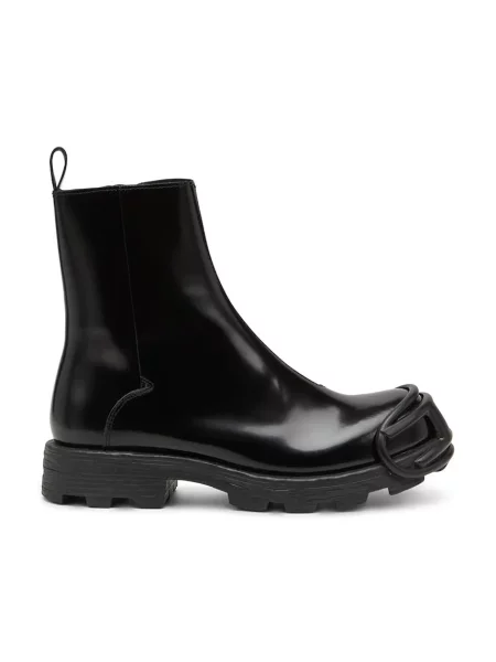 Diesel cizme de piele D-Hammer Bt Zip D negru