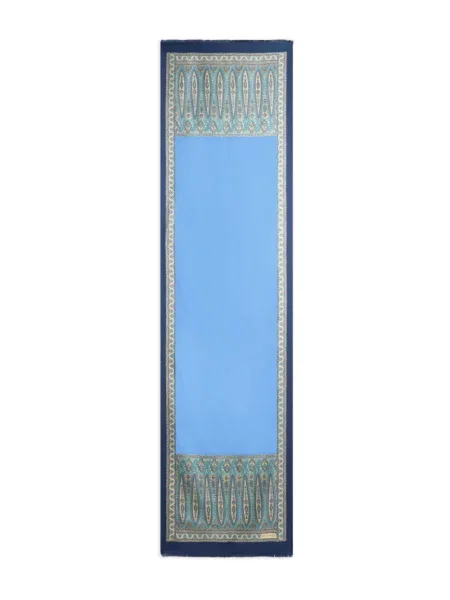 Šál Etro s paisley potiskem modrý