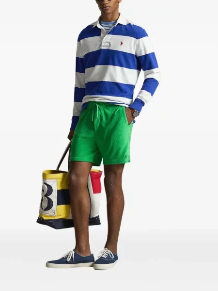 Καρό polo Polo Ralph Lauren με κέντημα πλεγμένο ροζ
