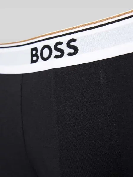 Obcisłe bokserki z elastycznym z logo w zestawie 3 szt. Boss białe
