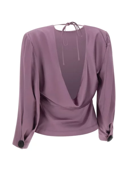 Bluză Jacques drapată violet