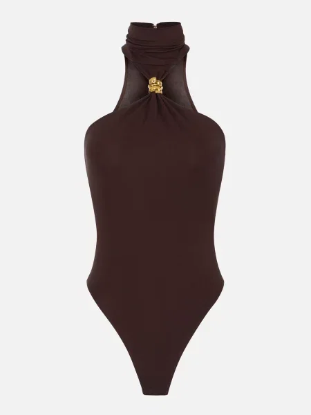 Боди Elisabetta Franchi коричневое