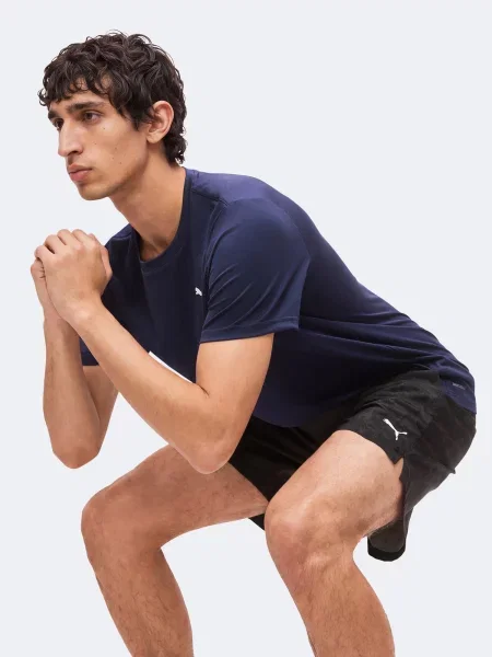 PUMA Funkčné tričko TAD ESSENTIALS námornícka modrá