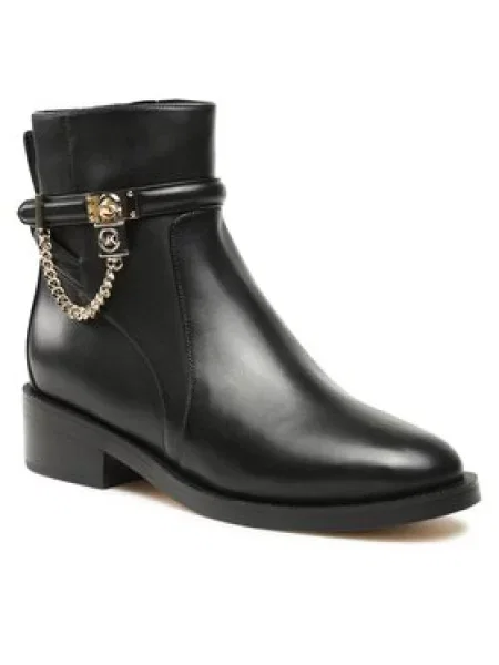 MICHAEL Michael Kors Polokozačky Hamilton Flat Bootie černá
