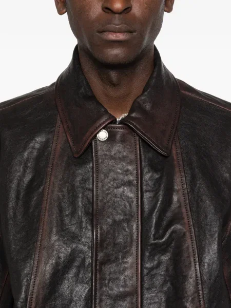 Geanta de piele Golden Goose auriu