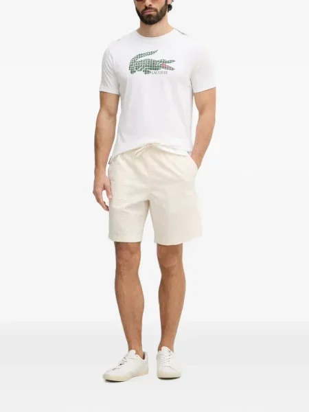 Tricou Lacoste cu imagine alb