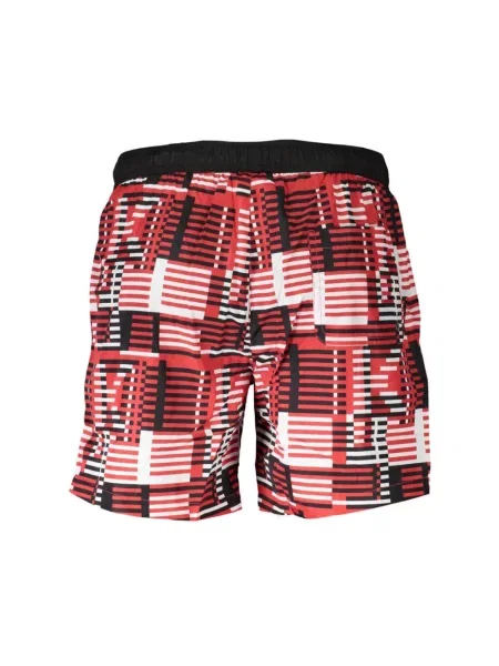 Wielobarwność kąpielówki Karl Lagerfeld Beachwear czerwone