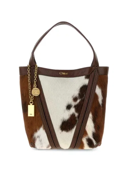 Geantă shopper Chloé maro