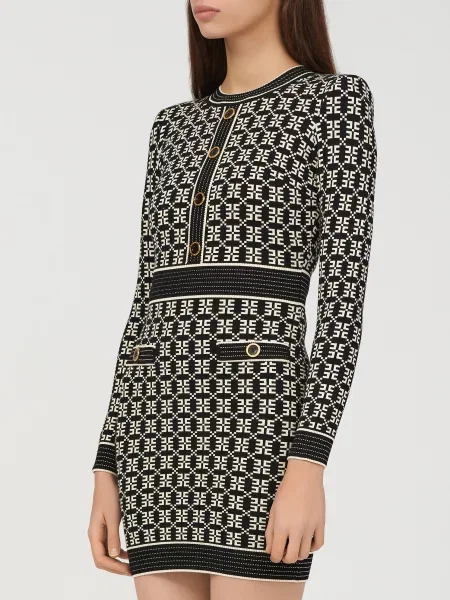 Платье Elisabetta Franchi черное