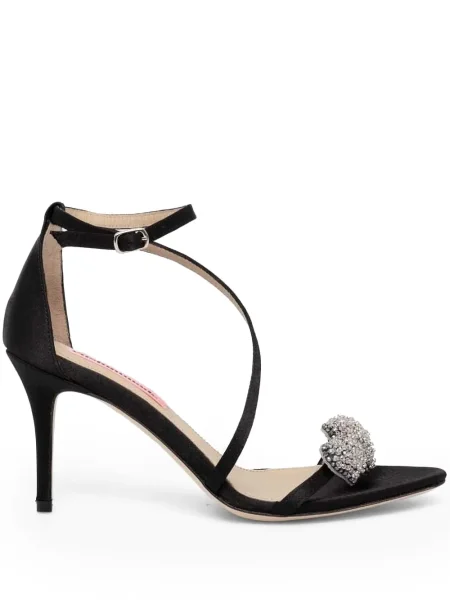 Satenske salonke Custommade s kristalima crna