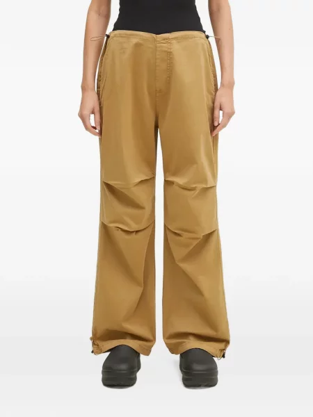 Pantaloni Alpha Industries alergare cu cordon maro