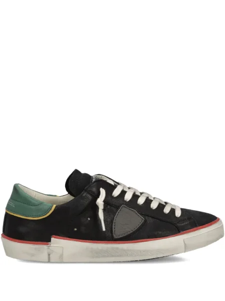 Sneakerși Philippe Model Paris din piele de căprioară negru