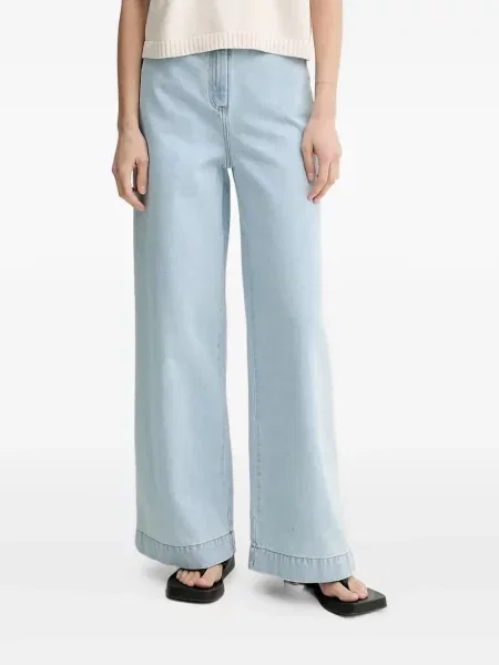 Szerokie jeansy Sessun niebieskie