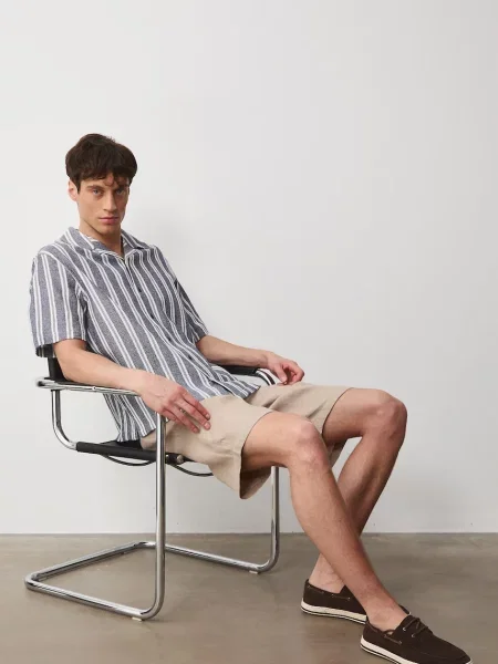 Medicine košulja za muškarce od pamuka plava