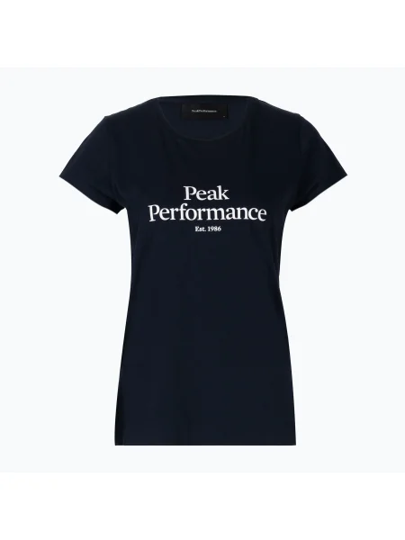 Дамска риза за трекинг Peak Performance Original Tee navy blue синьо
