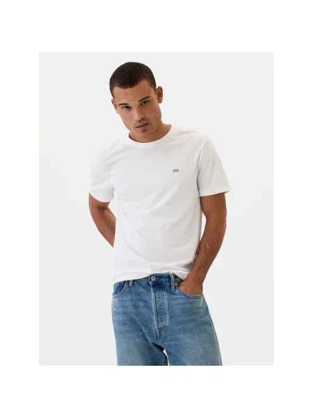 T-shirt GAP Micro Logo Crew White Global XL λευκό