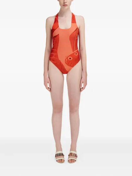 Costum de baie Ferragamo cu imagine roșu