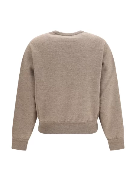 Sweter Loro Piana wełniany brązowy