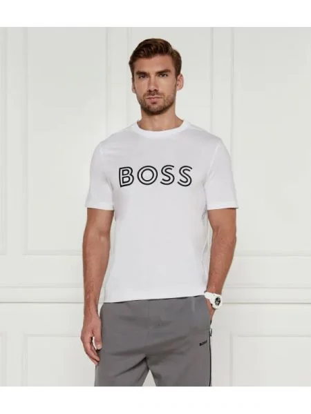 BOSS GREEN Tricou alb
