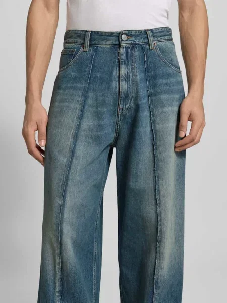 Jeansy o kroju wide fit w stylu Mm6 Maison Margiela niebieskie