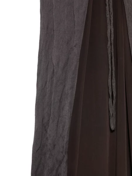 Rochie maxi Alysi cu legături maro