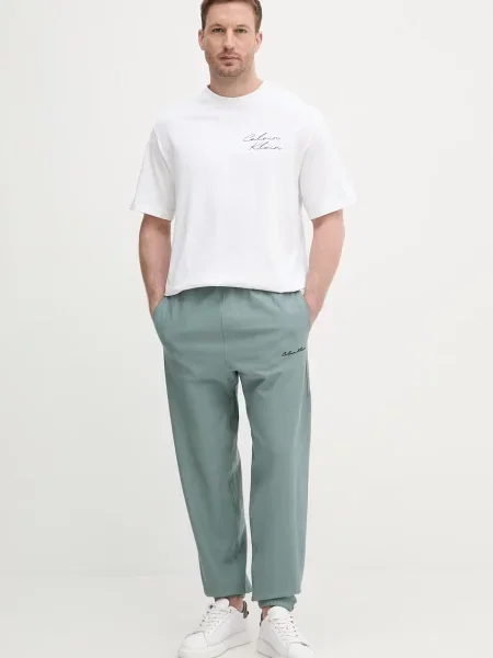 Calvin Klein Jeans tepláky zelené
