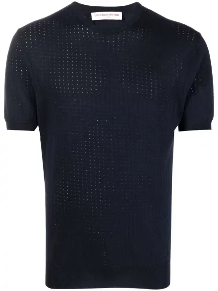 Tricou Orlebar Brown scurt albastru