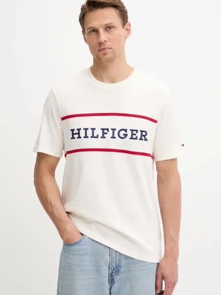 Kratka majica Tommy Hilfiger bež