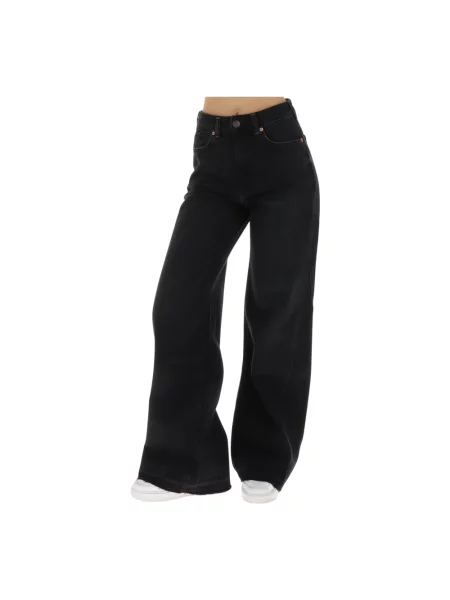 Szerokie jeansy Pepe Jeans czarne