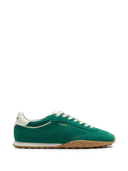 Sneakerși Hoff din piele de căprioară verde
