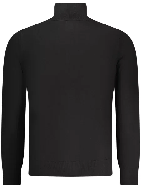 Dzianinowa lekki golf bluza Boss Orange czarna